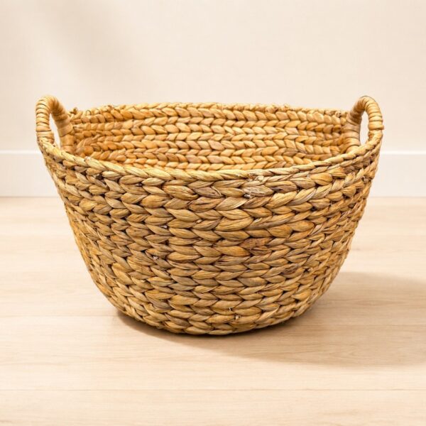 Boat shaped water hyacinth basket, vase tray, and rattan decor-05 Boat shaped water hyacinth basket, vase tray, and rattan decor