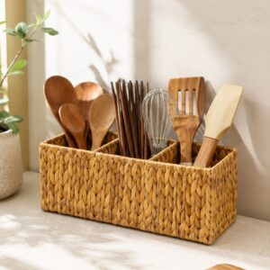Water hyacinth utensil holder-06 Water hyacinth utensil holder