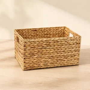 rectangular-water-hyacinth-basket (1) Rectangular Water Hyacinth Storage Baskets — Set of 4 or Buy Individually