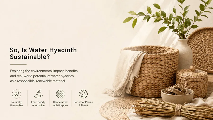So is water hyacinth sustainabe