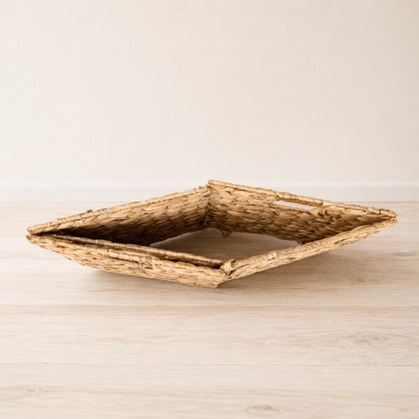 Collapsible Water Hyacinth Storage Cube with Handles-07 Collapsible Water Hyacinth Storage Cube with Handles