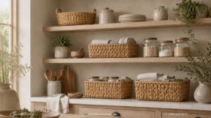 Water Hyacinth Baskets for Kitchen & Pantry: Natural Storage Ideas