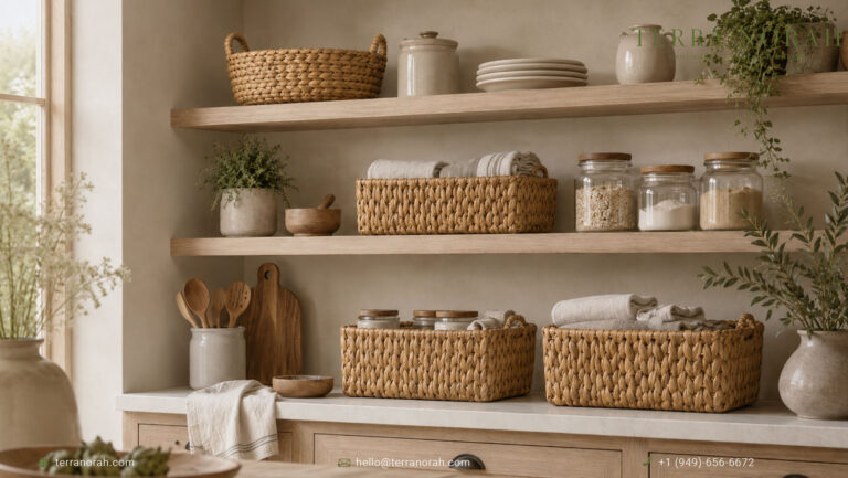 Water Hyacinth Baskets for Kitchen & Pantry: Natural Storage Ideas