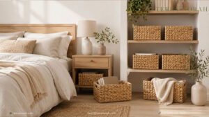 Water Hyacinth Baskets for Bedroom & Closet: Natural Storage Ideas