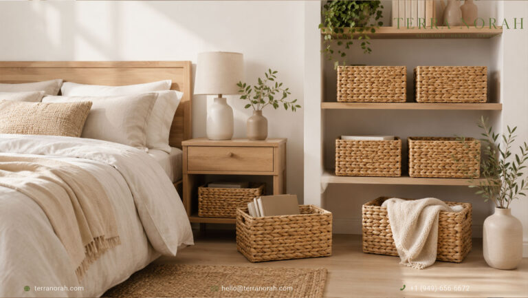 Water Hyacinth Baskets for Bedroom & Closet: Natural Storage Ideas