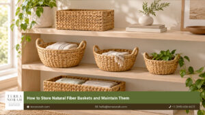 How to Store Natural Fiber Baskets and Maintain Them
