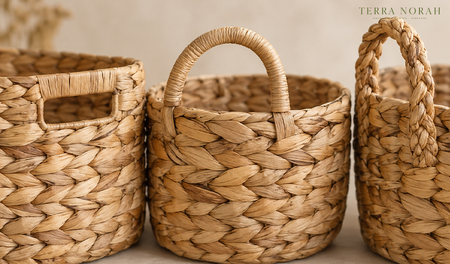 Small Water Hyacinth Baskets