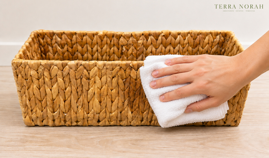 What to Do If a Water Hyacinth Basket Gets Wet