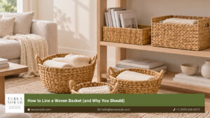 How to Line a Woven Basket (and Why You Should)